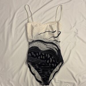1960’s Gottex Black & White One Piece Swim